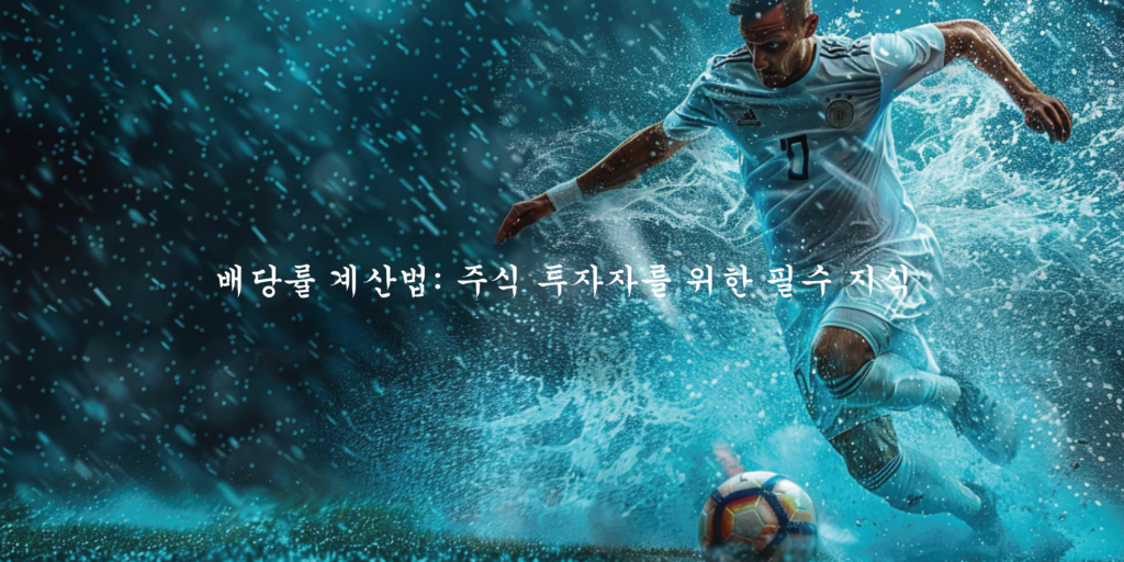 배당률 계산법 주식 투자자를 위한 필수 지식